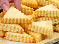 Křehké máslové cukrové trojúhelníčky - ideální k teplému čaji!