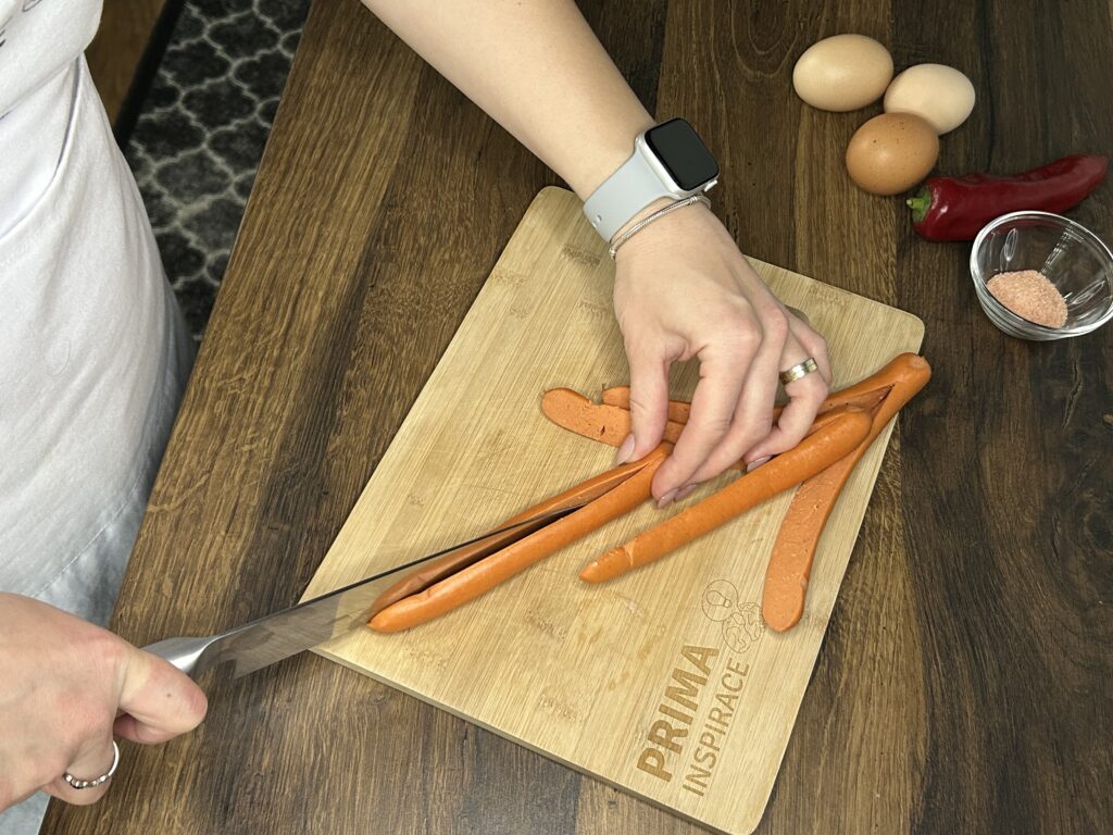 Srdíčkové párky s vejcem - snídaně, která pohladí nejen žaludek