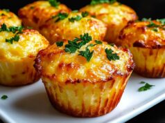 Slané bramborovo-mrkvové muffiny s bylinkovým dresinkem – delikátní a voňavá svačinka plná chuti