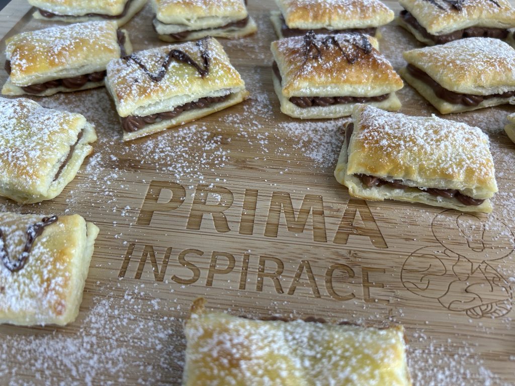 Listové koláčky plněné nutellovo-mascarpone krémem, které si zamilujete