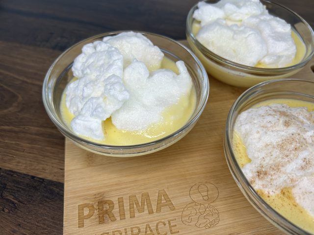 Ptačí mléko – nadýchané sněhové obláčky na vanilkovém krému