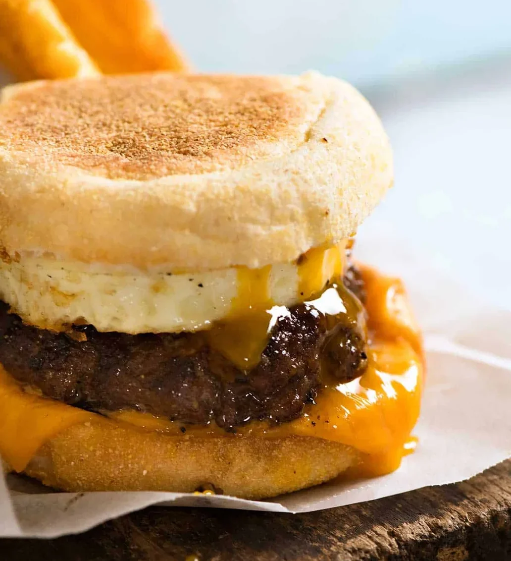 McMuffin z domácí kuchyně: Vajíčko, sýr a šťavnaté maso