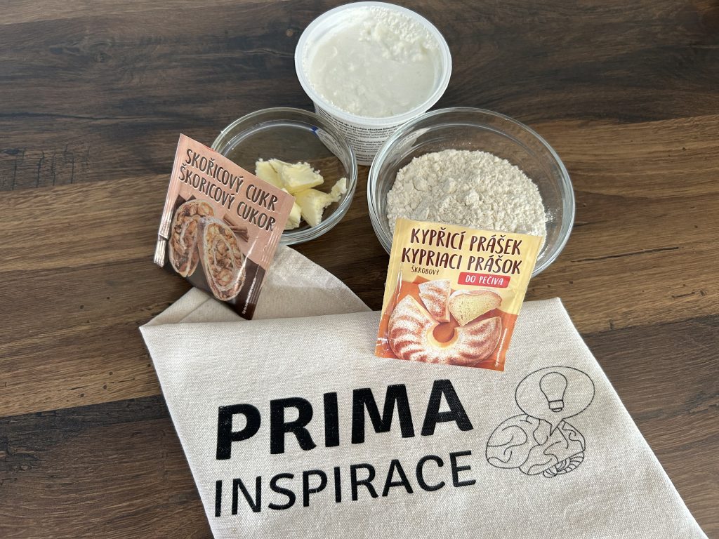 Skořicové šneky z cottage sýra a bez kynutí