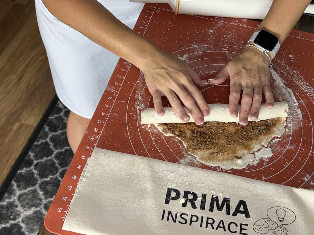 Skořicové šneky z cottage sýra a bez kynutí