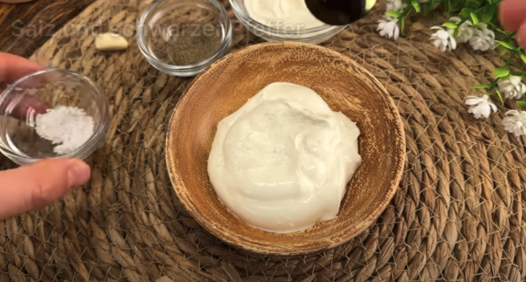 Domácí bramborové karbanátky plněné mini klobáskou se sýrem, zeleninou a česnekovým dipem