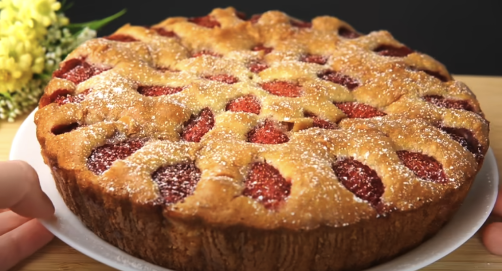 Dokonalý koláč s ricottou a čerstvými jahodami - lehký letní moučník plný jahodové chuti