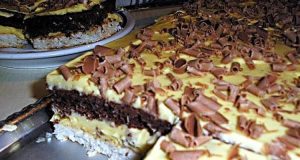 Jednoduchý recept na vynikající kokosový zákusek plný čokolády a krému! Vyzkoušejte kokosovou buchtu s vanilkovým krémem a ořechovým těstem. Nadýchaný, jemný a voňavý dezert připomínající Raffaello, ideální ke kávě i pro slavnostní chvíle.