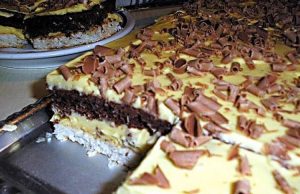 Jednoduchý recept na vynikající kokosový zákusek plný čokolády a krému!