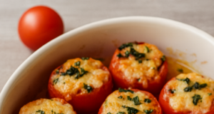 Pečená rajčata s mozzarellou a bazalkou – jednoduchá lahůdka během chvilky