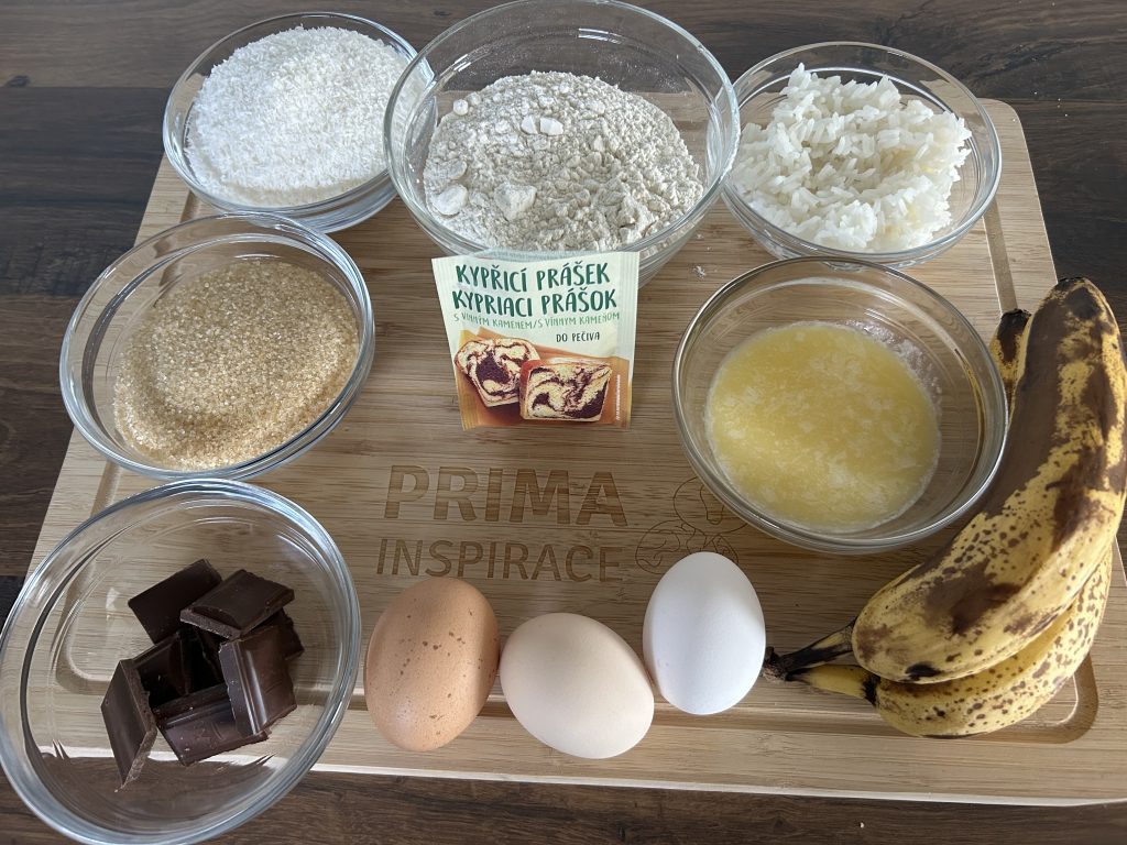 Banánový chlebíček s kokosem - rychlá a snadná příprava