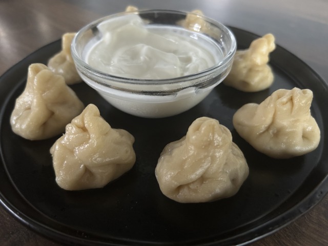 Čínské měšce v páře plněné mletým masem (wonton)