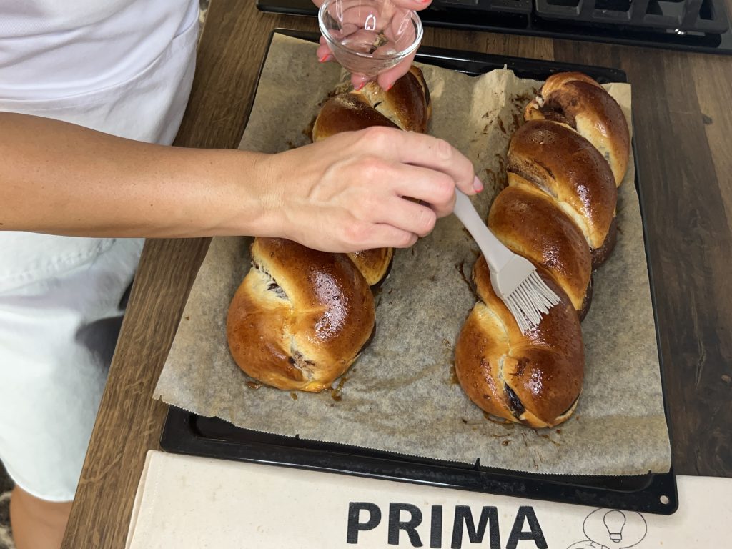 Čokoládový pudinkový závin