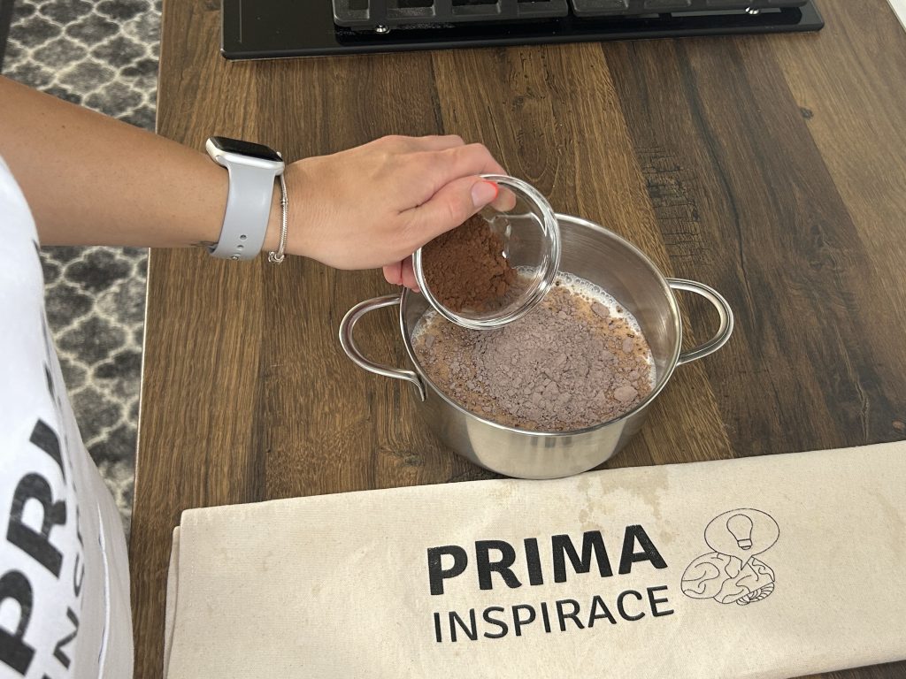 Čokoládový pudinkový závin