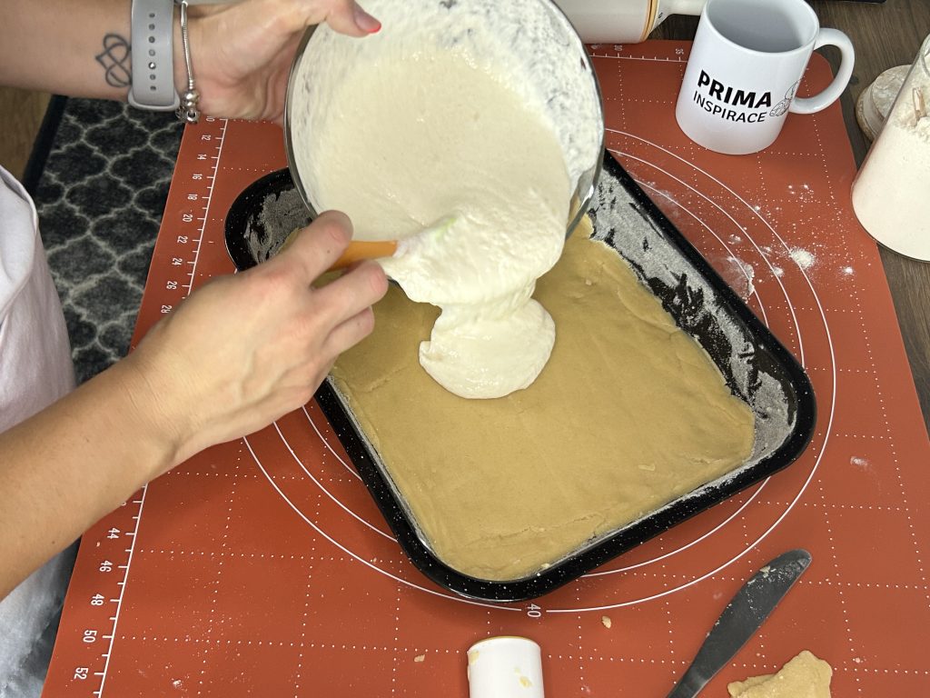 Linecký koláč s tvarohem