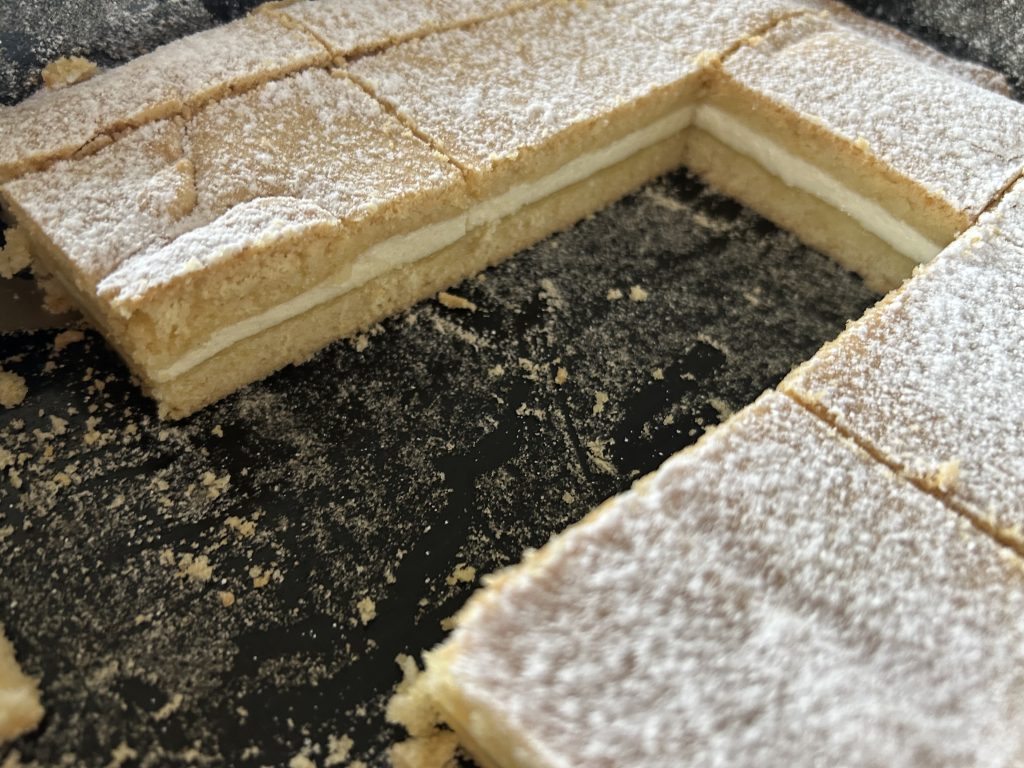 Linecký koláč s tvarohem