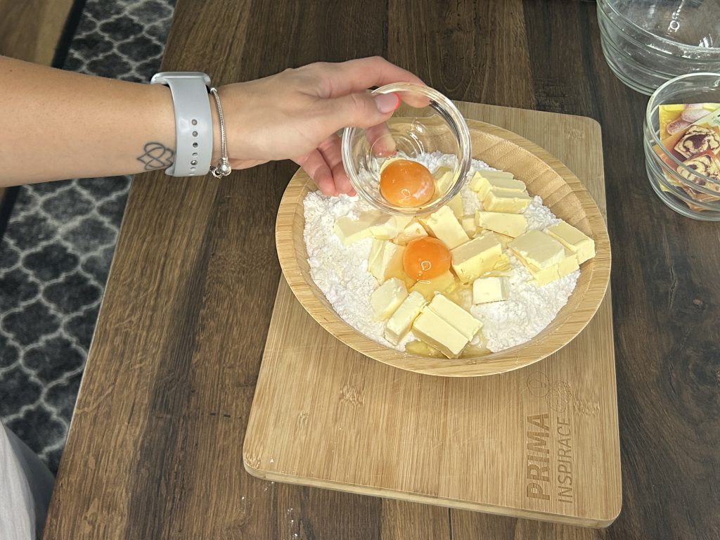 Linecký koláč s tvarohem