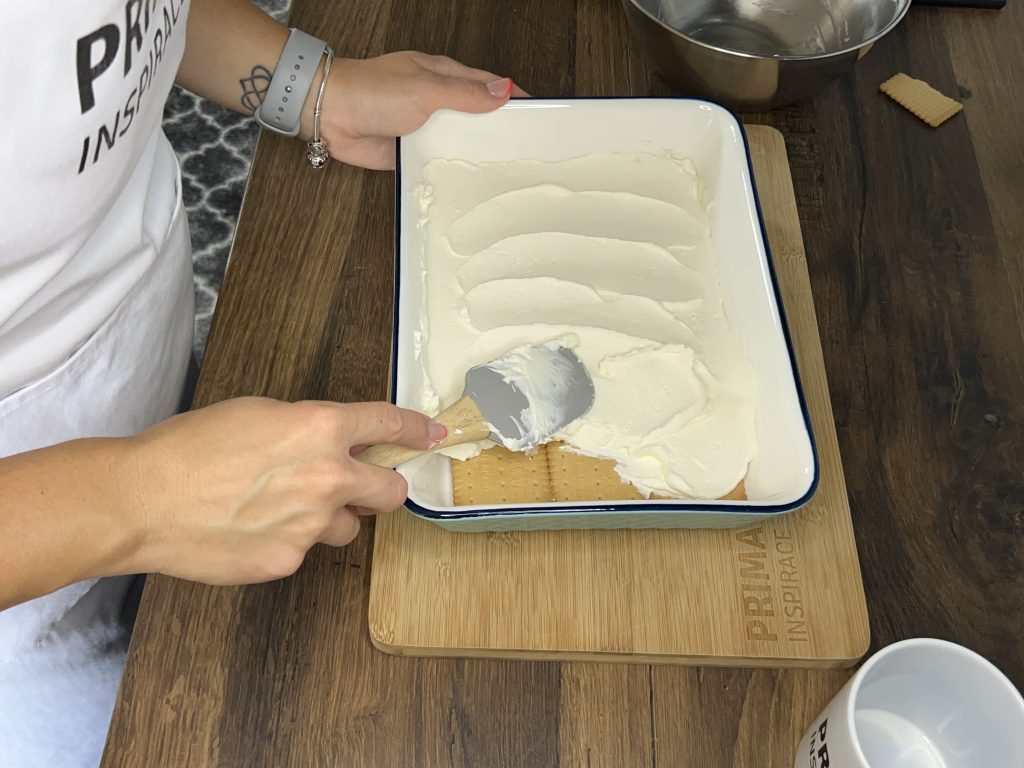 Nepečený malinový řez s mascarpone a želatinou