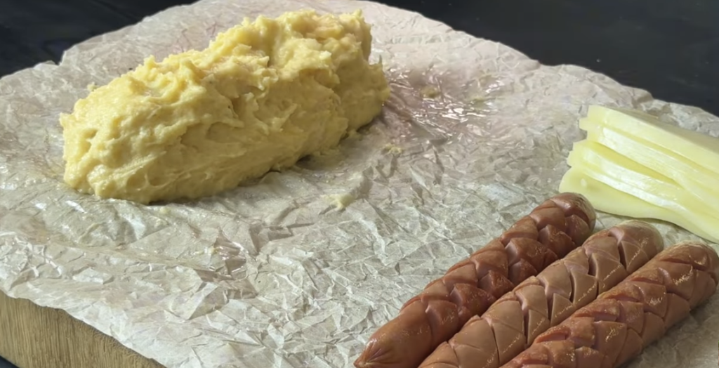 Křupavé bramborové kapsy plněné šťavnatou klobáskou a krémovou mozzarellou