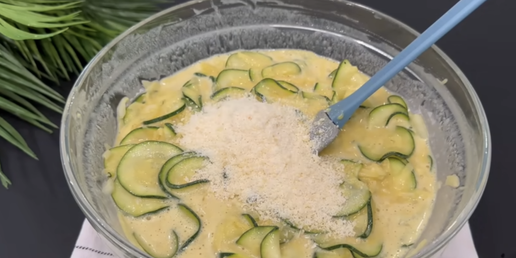 Pâine de dovlecei cu cartofi și parmezan de casă - instrucțiuni simple