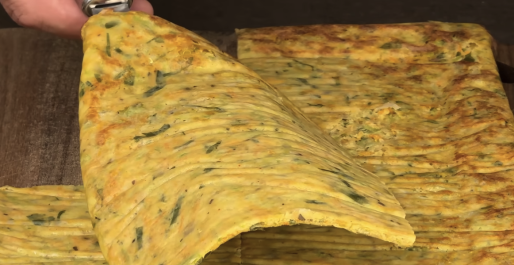 Lehké cuketové roládky plněné špenátem a sýrem z horkovzdušné fritézy