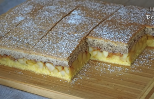 Domácí jablečný koláč s křupavou ořechovou vrstvou – vláčný a voňavý moučník Domácí jablečný koláč s křupavou ořechovou vrstvou – vláčný a voňavý moučník