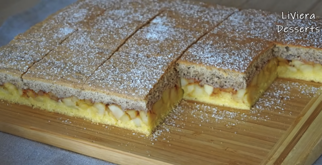 Domácí jablečný koláč s křupavou ořechovou vrstvou – vláčný a voňavý moučník