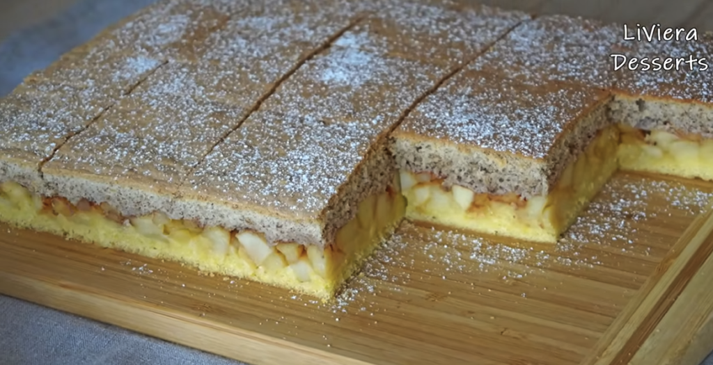 Domácí jablečný koláč s křupavou ořechovou vrstvou – vláčný a voňavý moučník