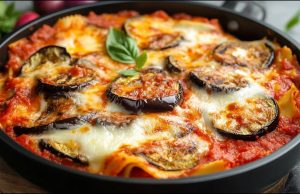 Lasagne s lilkem, klobásou a rajčatovou omáčkou bez trouby Vrstvené lasagne s lilkem, klobásou a parmazánem bez trouby – lahodný recept na jednom pekáči