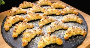 Rychlé croissanty z listového těsta s Nutellou a oříšky – hotové za 30 minut Rychlé croissanty z listového těsta s Nutellou a oříšky – hotové za 30 minut