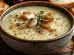 Francouzská česneková polévka Velouté – jemný veganský krém plný chuti