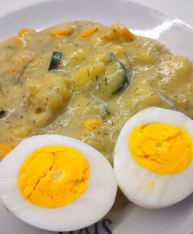 Cuketová omáčka s brambory