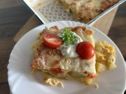 Císařské zapečené brambory: krémová večeře se šunkou, sýrem a smetanou