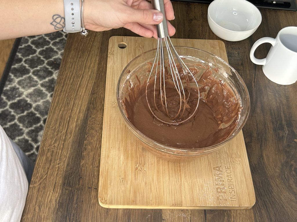 Čokoládový dortík s kousky čokolády