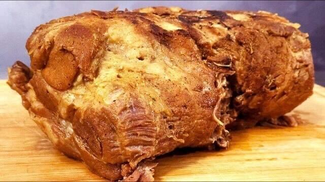 Pomalu dušená vepřová krkovice – postup