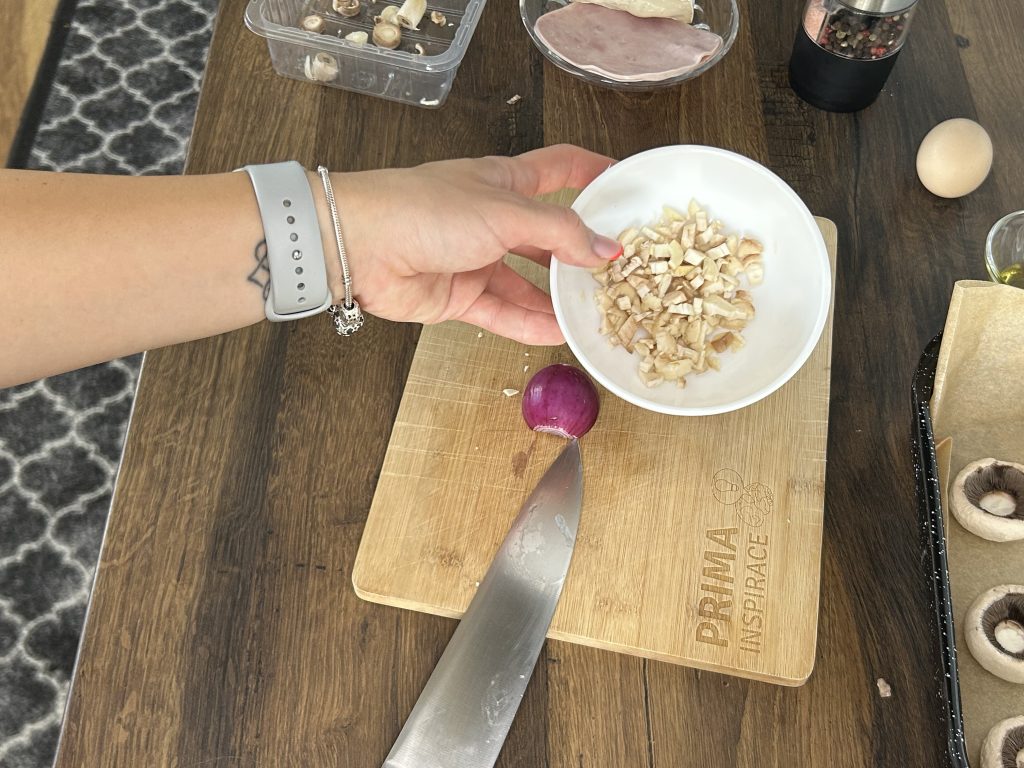 Plněné žampiony se šunkou a sýrem