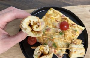 Slaná palačinka se zeleninou, slaninou a sýrem – rychlá a neodolatelná večeře z trouby Slaná palačinka se zeleninou, slaninou a sýrem - rychlá a neodolatelná večeře z trouby