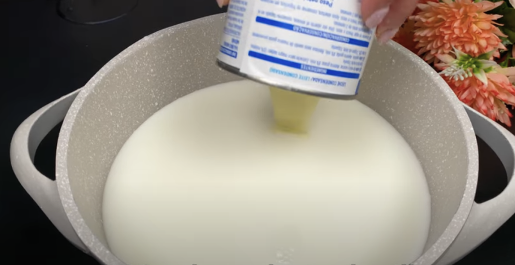 Karamelový dezert s krémem z kondenzovaného mléka, řeckého jogurtu a borůvek – bez pečení