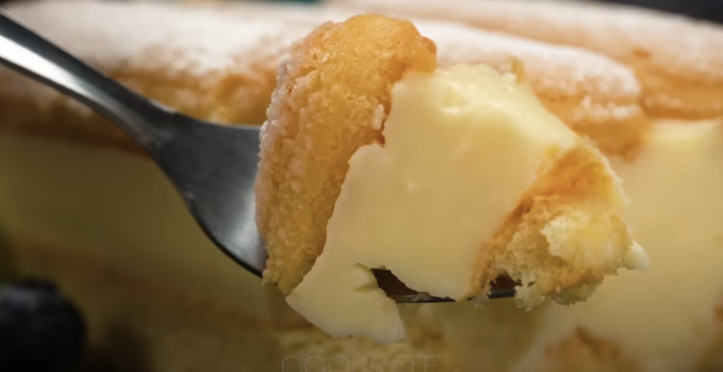 Piškotový dezert s tvarohovým krémem a vanilkovou příchutí – bez pečení