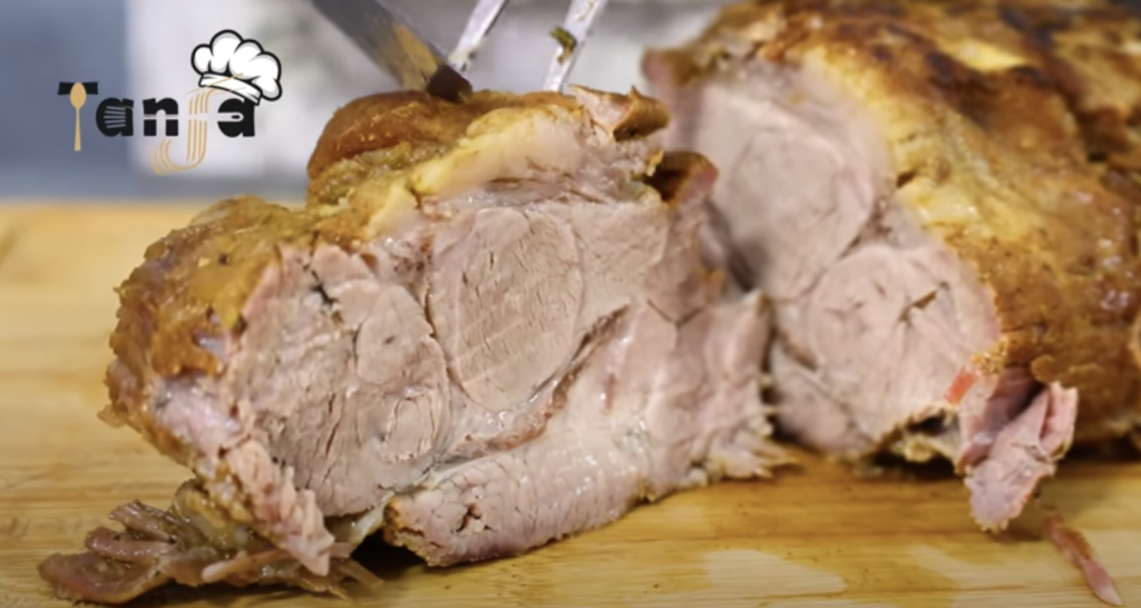 Pomalu dušená vepřová krkovice – postup