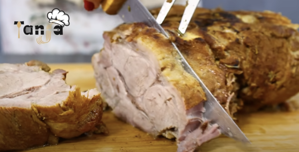 Pomalu dušená vepřová krkovice – postup