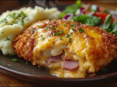 Kuřecí Cordon Bleu s bramborovým pyré – rychlý oběd nebo večeře