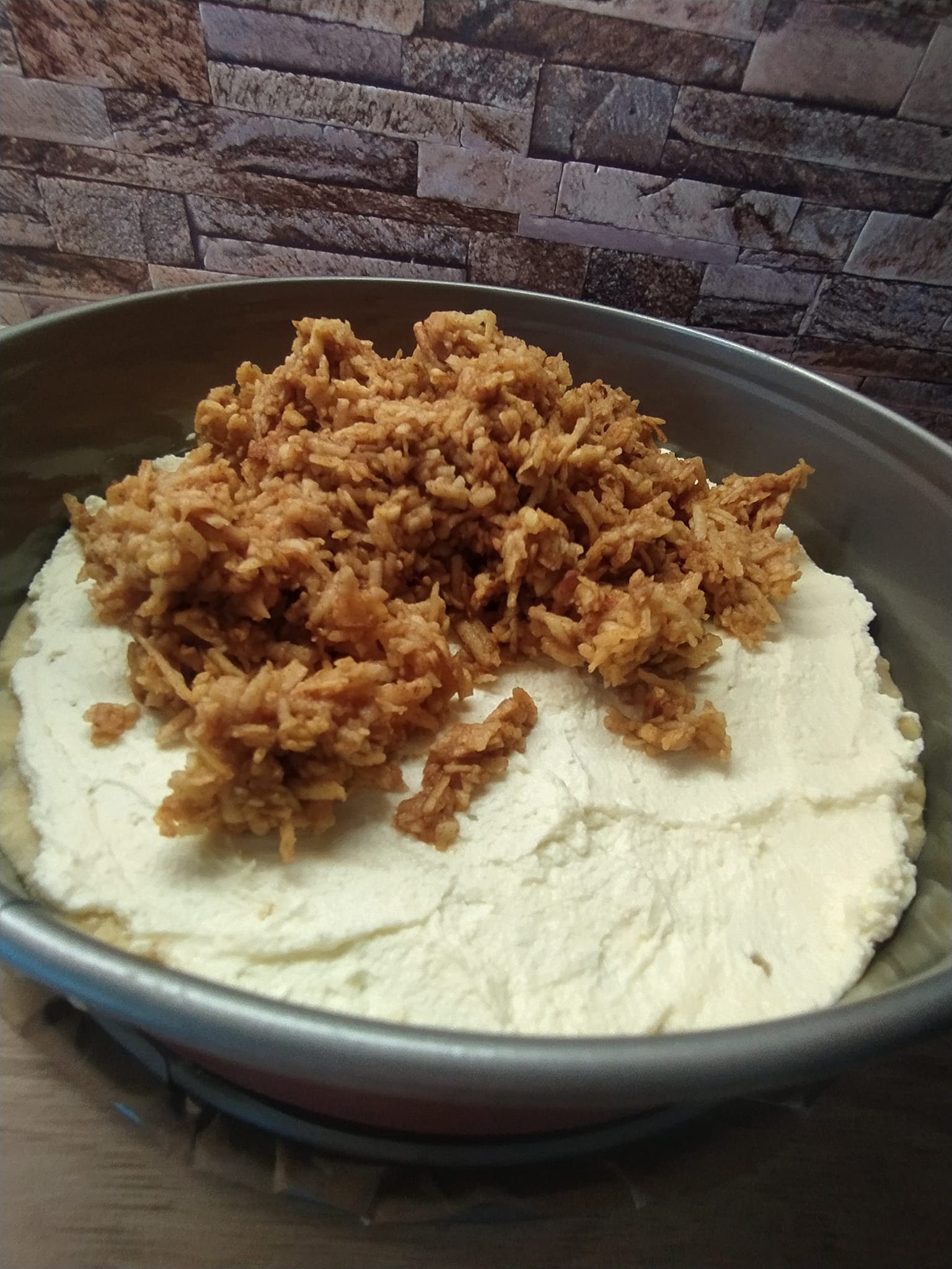 jablečný koláč s tvarohem