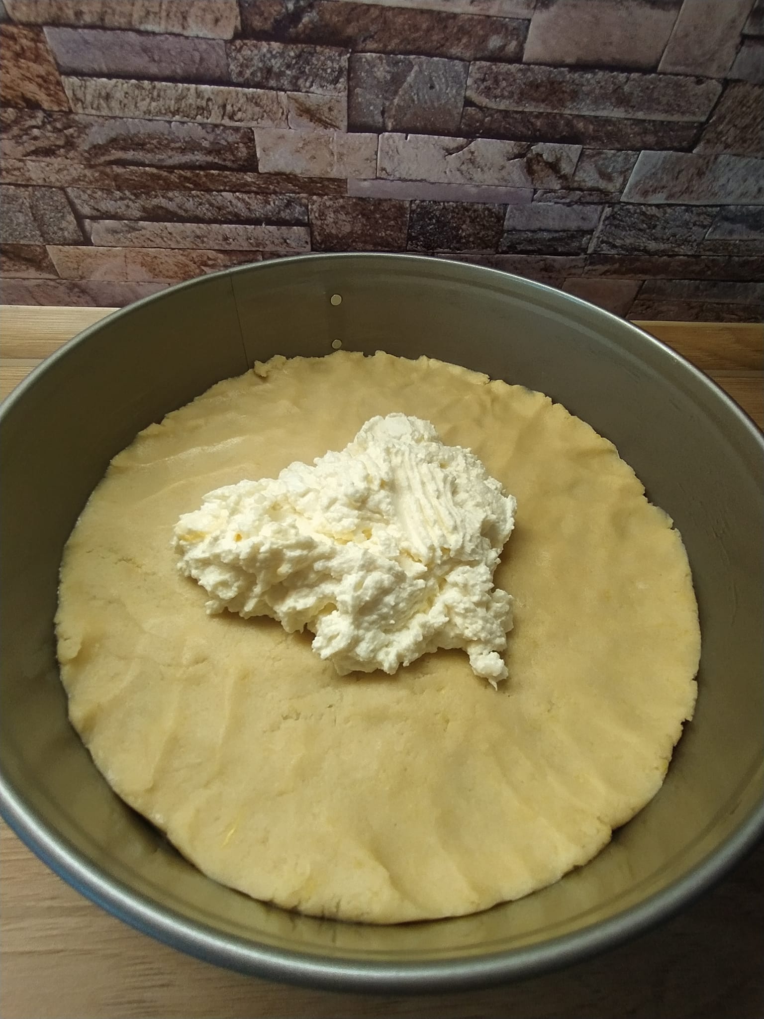 jablečný koláč s tvarohem