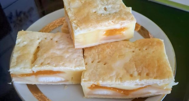 Recept na řezy z listového těsta.