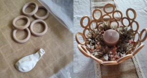 Designová mistička z dřevěných kroužků – rychlý návod