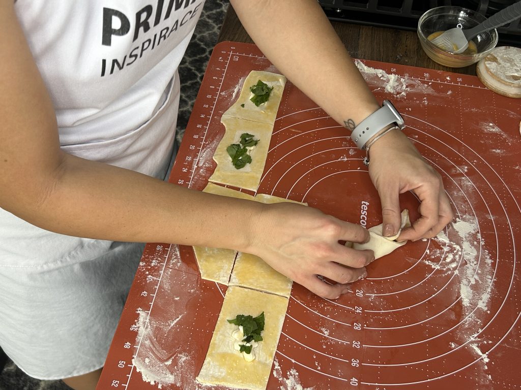 Špenátovo-sýrové pokušení z listového těsta