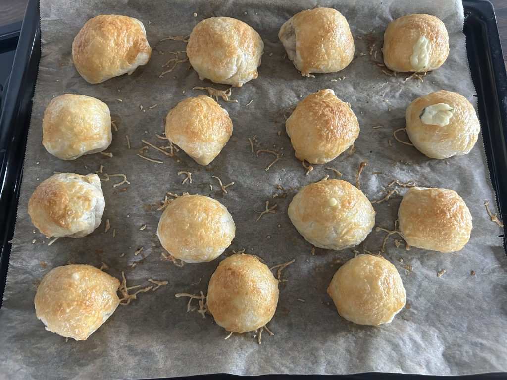 Špenátovo-sýrové pokušení z listového těsta