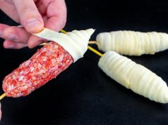 Jednoduchý recept na skvělé občerstvení: Mleté maso v těstíčku a na špejli! Mleté maso obalené v těstíčku na špejli – originální recept na předkrm