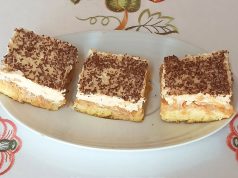 Obrácený jablečný koláč se Salkem a čokoládou