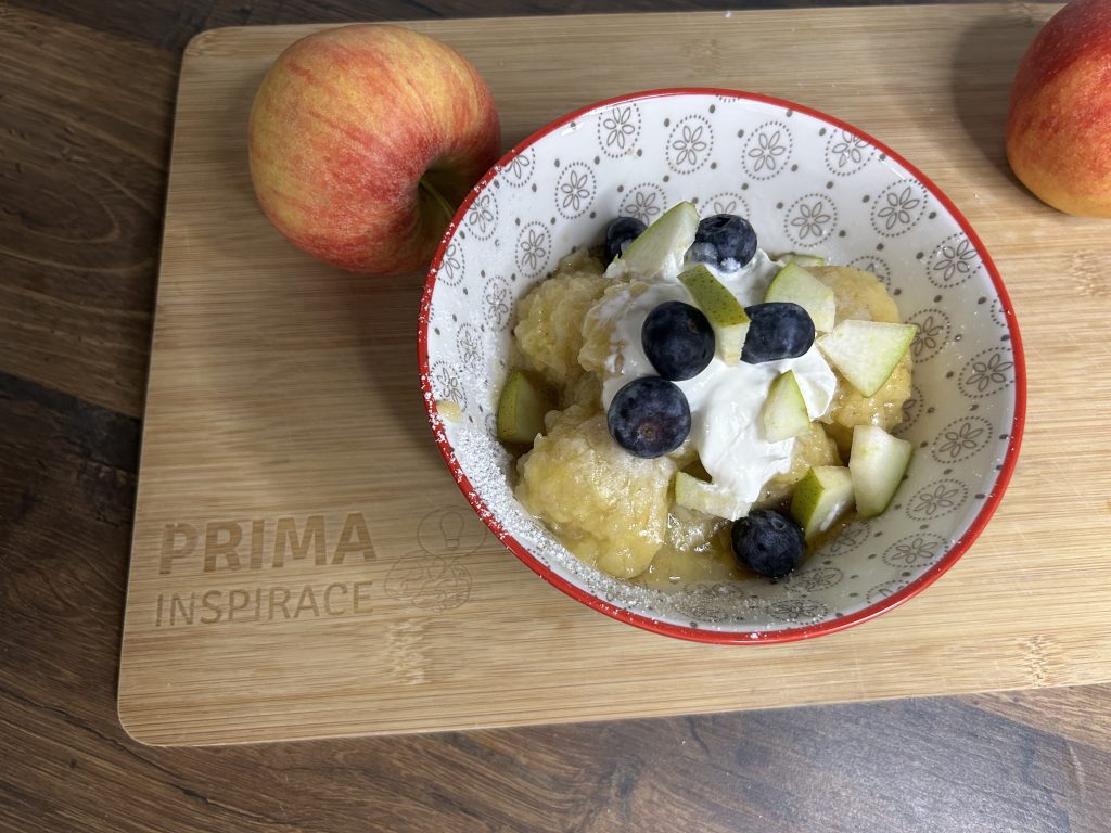 Jablečné knedlíčky jen ze 2 ingrediencí